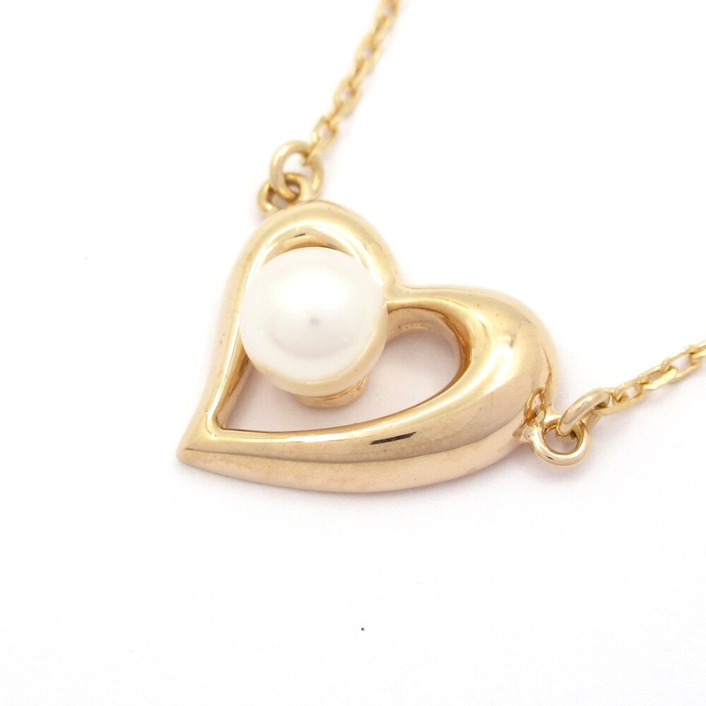 Tasaki Necklace K14PG 18K Rose Gold White 14K Rose Gold Pearl